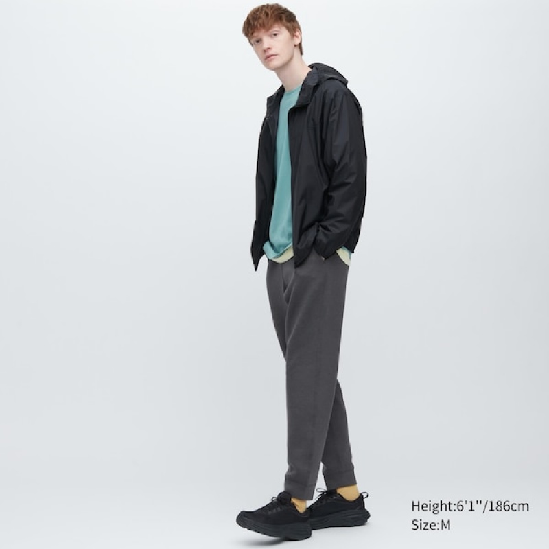 Uniqlo Stretch Dry Joggingbukser Herre Mørkegrå | 7603-NLDGU