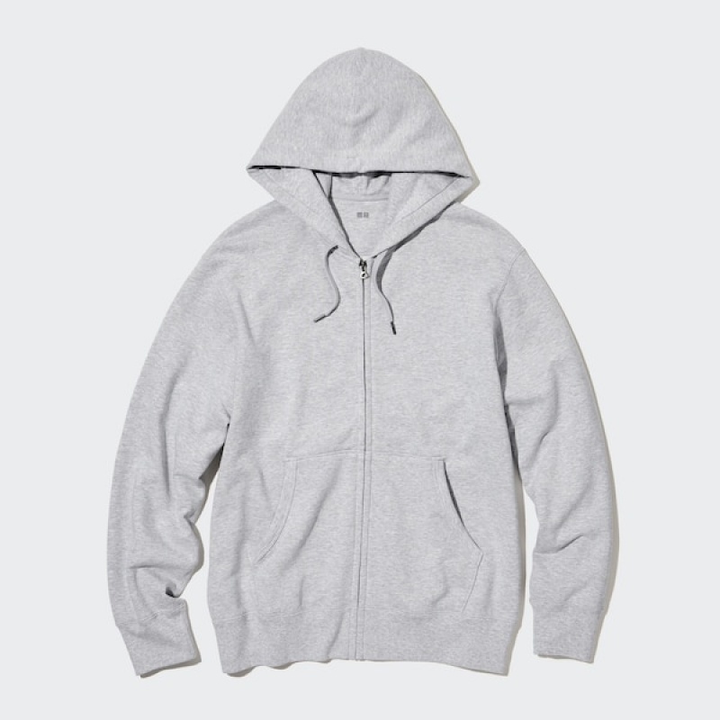 Uniqlo Sweat Full-Zip Hættetrøje Herre Sort | 8903-RWBQZ