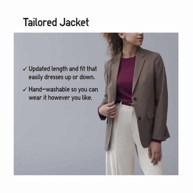 Uniqlo Tailored jackets Dame Brune | 6057-ZOMVE