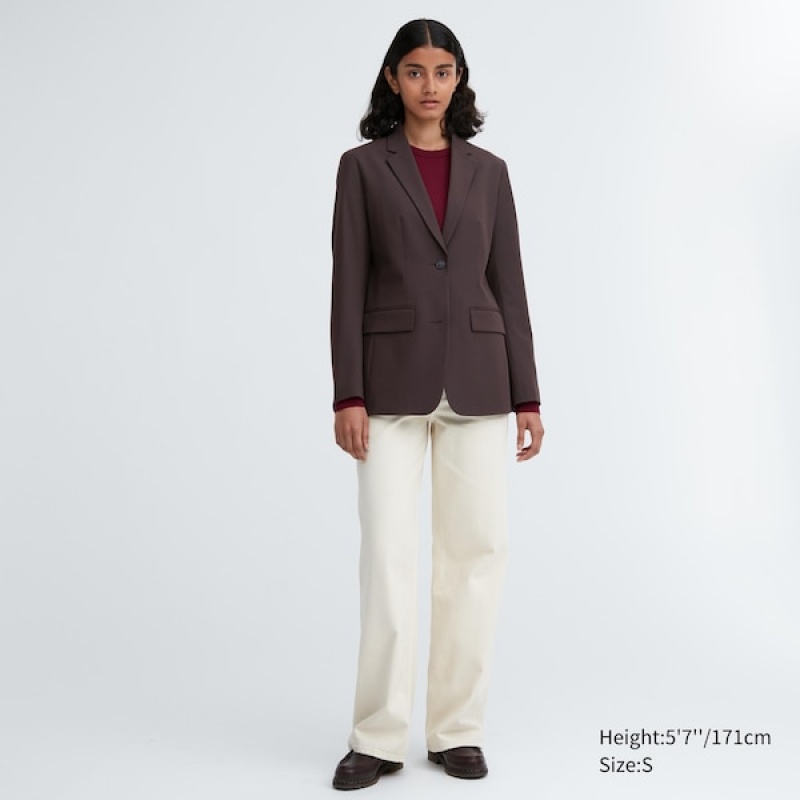 Uniqlo Tailored jackets Dame Mørkebrune | 9732-RSTLU