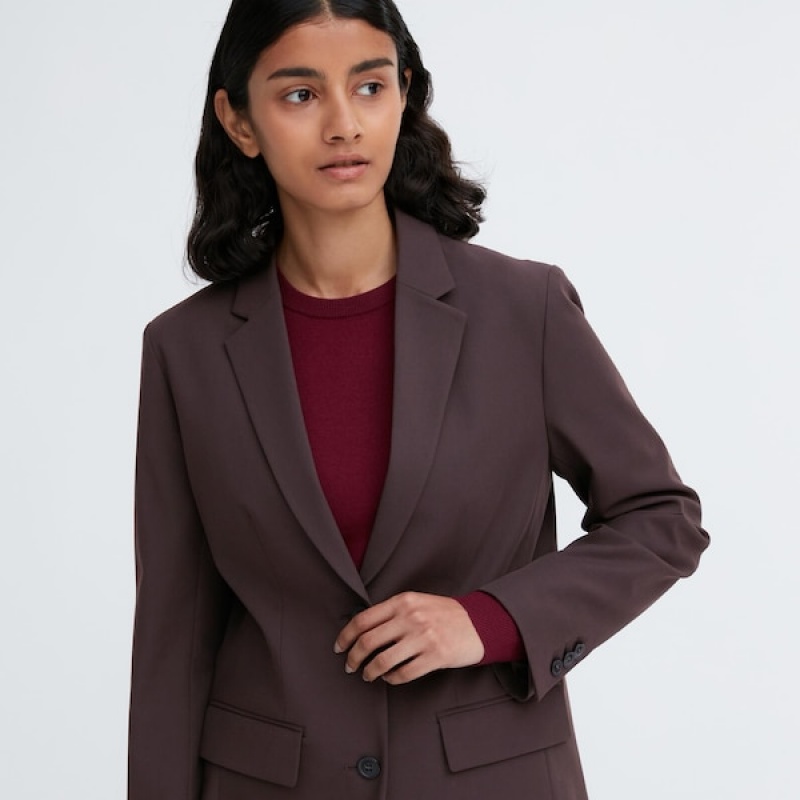 Uniqlo Tailored jackets Dame Mørkebrune | 9732-RSTLU