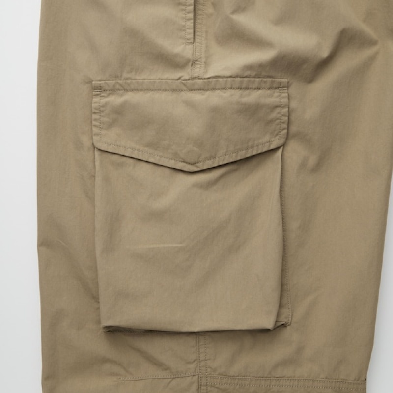 Uniqlo U Brede-Fit Parachute Cargo Bukser Herre Khaki | 2714-EVBOR