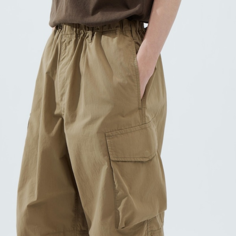 Uniqlo U Brede-Fit Parachute Cargo Bukser Herre Khaki | 2714-EVBOR