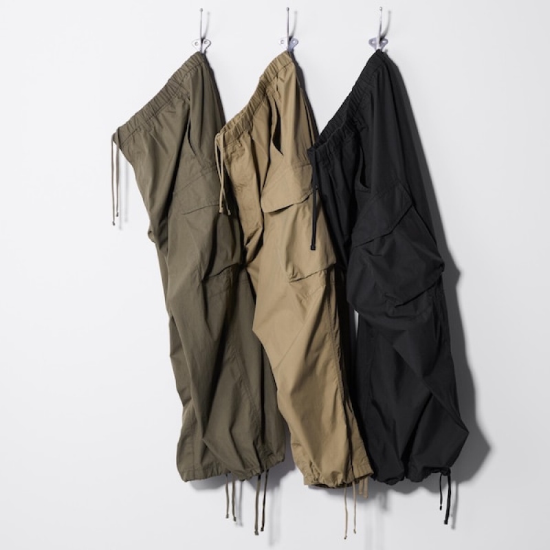 Uniqlo U Brede-Fit Parachute Cargo Bukser Herre Khaki | 2714-EVBOR