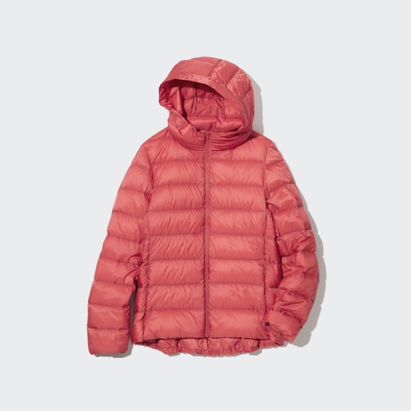 Uniqlo Ultra Light Down Parka Dame Rød | 1304-BDNZY