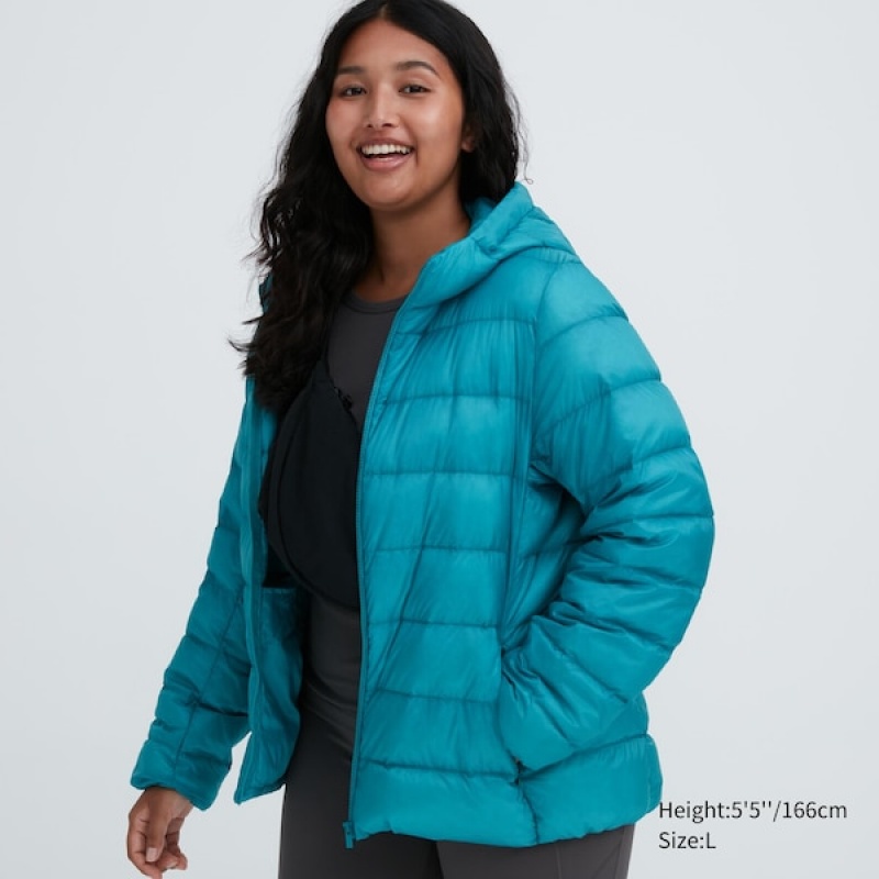 Uniqlo Ultra Light Down Parka Dame Turkis | 5642-NWSAG