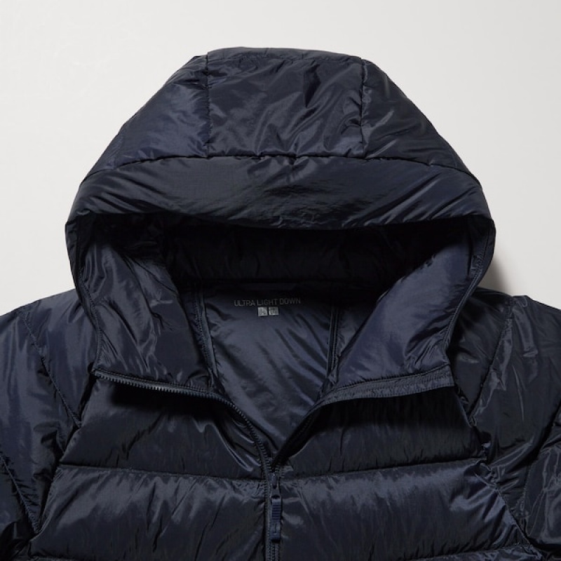 Uniqlo Ultra Light Down Parka Herre Mørkeblå | 9852-ZCLQY