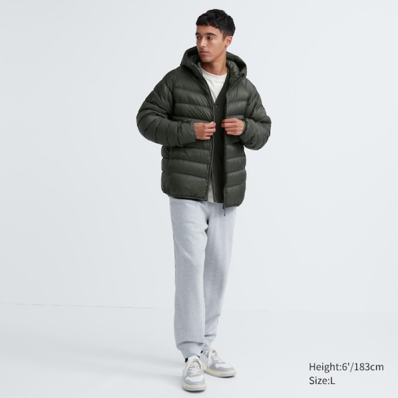 Uniqlo Ultra Light Down Parka Herre Olivengrøn | CESQUR-943