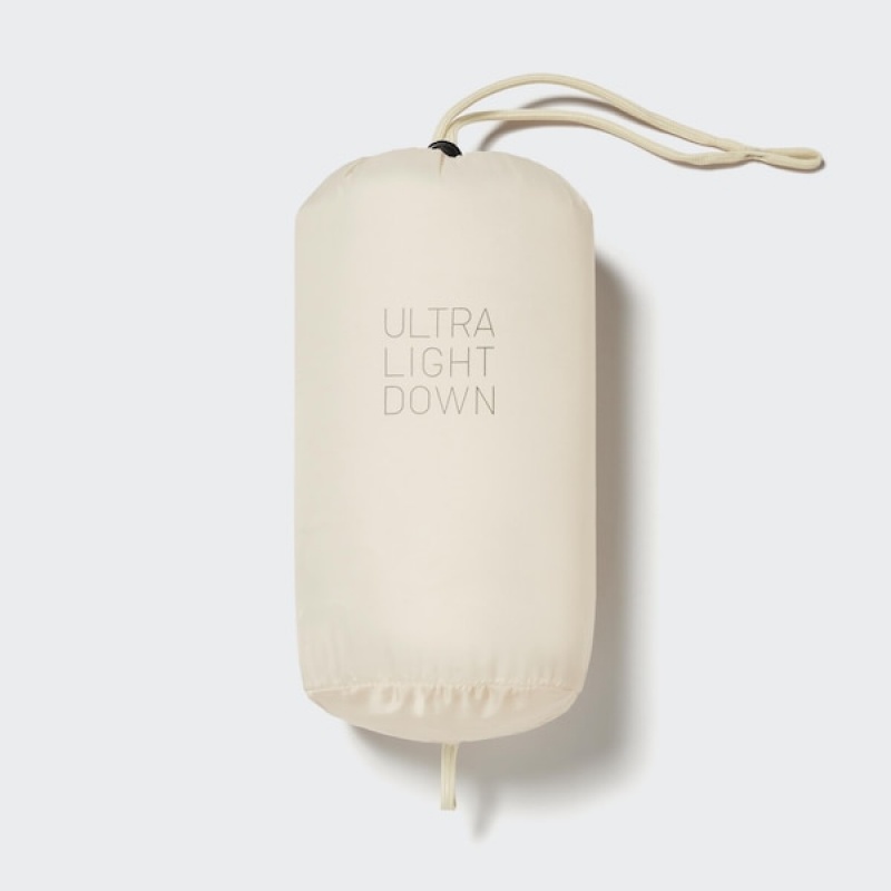 Uniqlo Ultra Light Down Vest Dame Hvide | 7092-UGPVQ