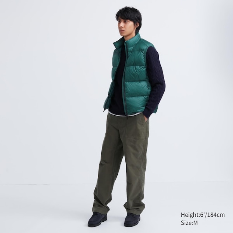 Uniqlo Ultra Light Down Vest Herre Grøn | CAWFJS-920