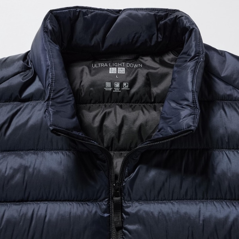 Uniqlo Ultra Light Down Vest Herre Mørkeblå | ZFJBPO-872