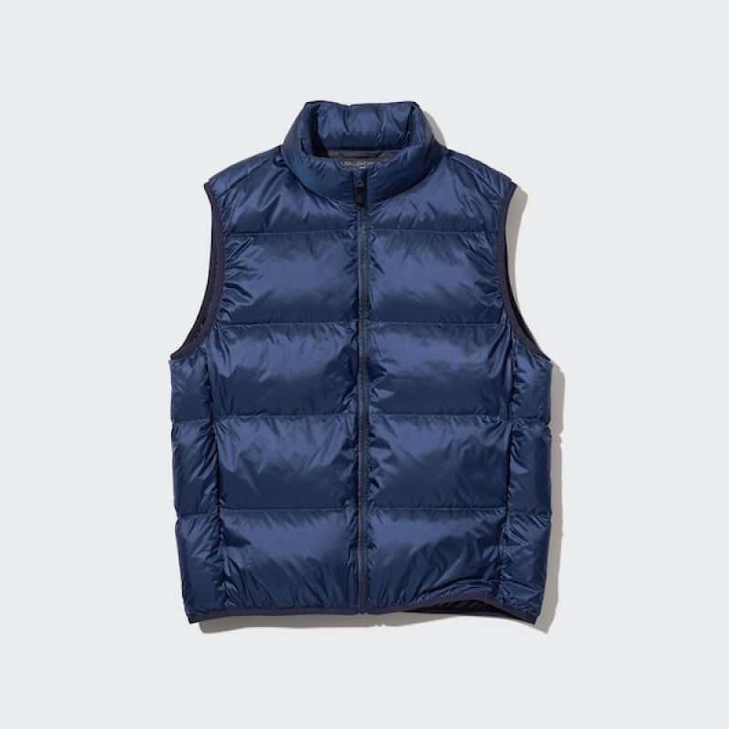 Uniqlo Ultra Light Down Vest Herre Mørkeblå | VESJNF-671