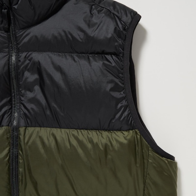 Uniqlo Ultra Light Down Vest Herre Olivengrøn | LVPSYW-369