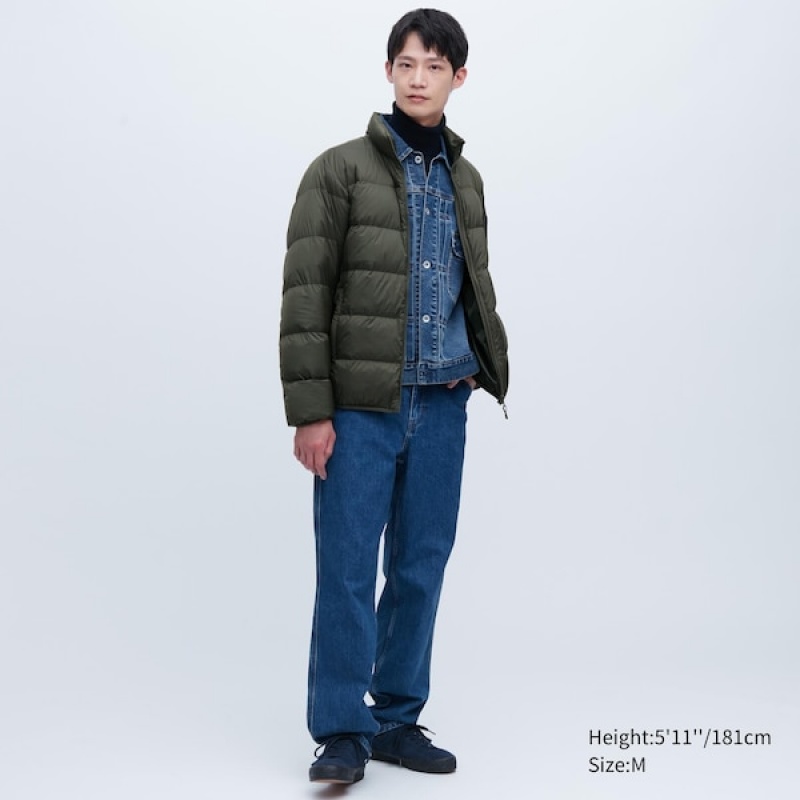 Uniqlo Ultra Light Down jackets Herre Olivengrøn | 8562-BDAKV