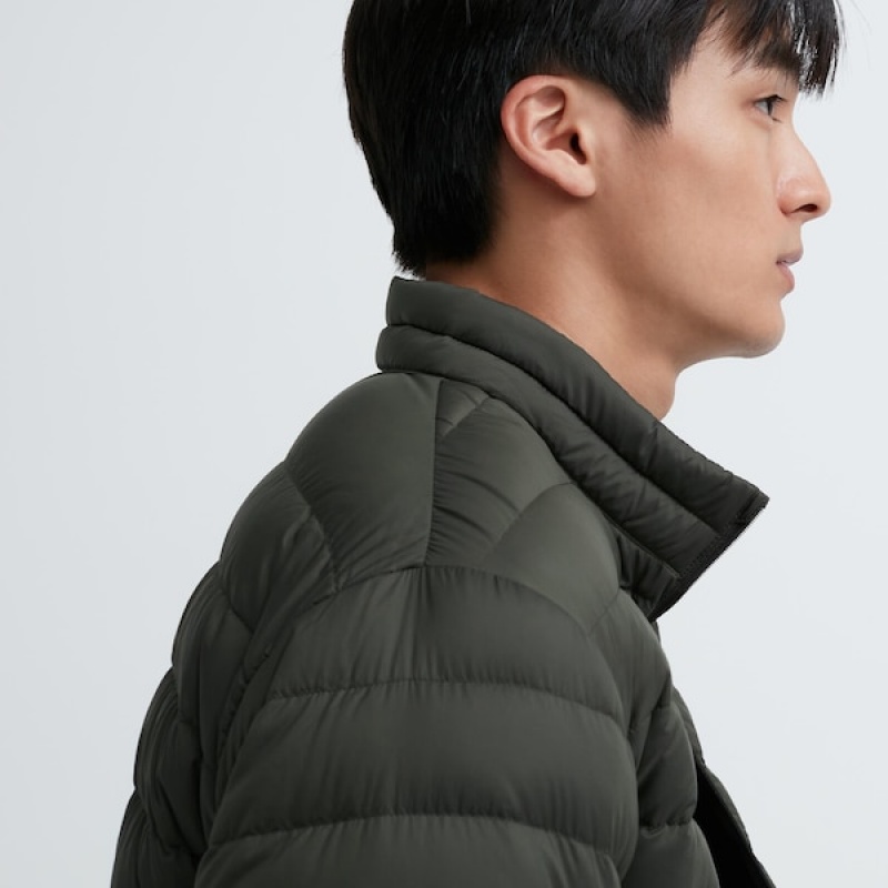 Uniqlo Ultra Light Down jackets Herre Olivengrøn | RGIPJU-413