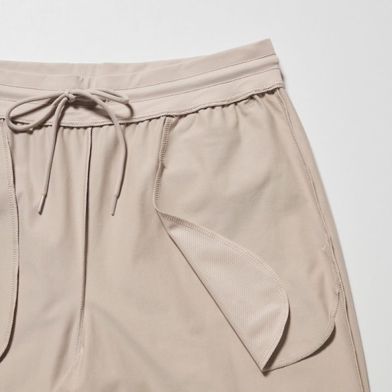 Uniqlo Ultra Stretch AIRism Joggers Dame Beige | 4380-NBFWD