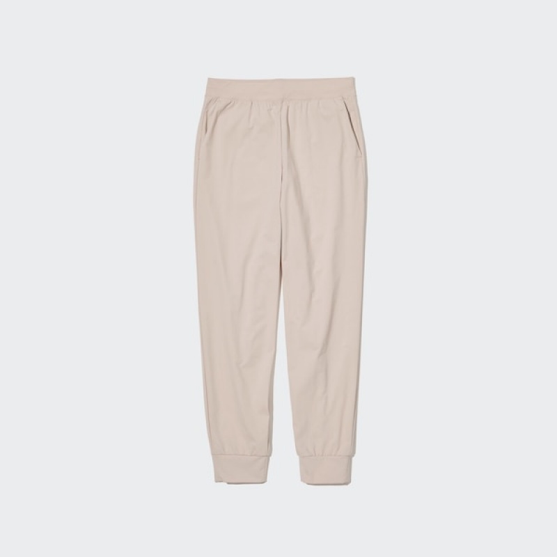 Uniqlo Ultra Stretch AIRism Joggers Dame Beige | 4380-NBFWD