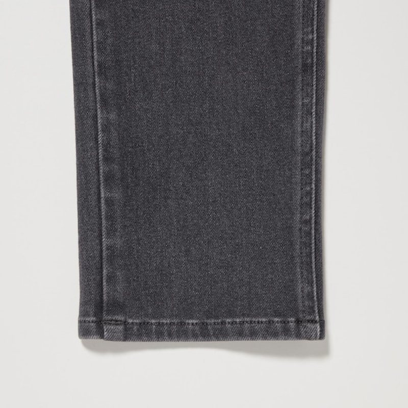 Uniqlo Ultra Stretch Denim Leggings Bukser Dame Mørkegrå | 2348-BTNFQ