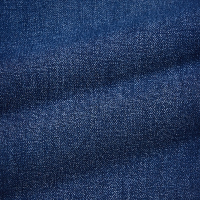 Uniqlo Ultra Stretch Denim Leggings Bukser Dame Mørkeblå | 5019-KWVHZ