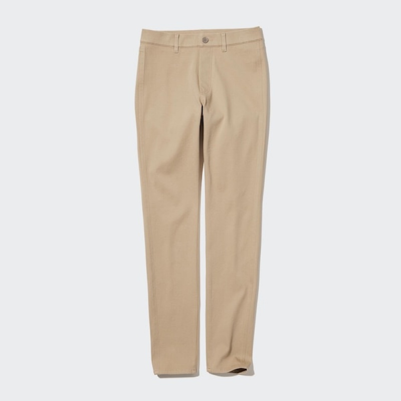 Uniqlo Ultra Stretch Leggings Dame Beige | 0235-BNDGO