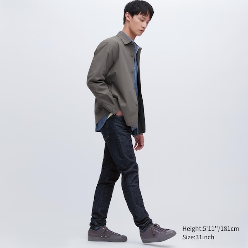 Uniqlo Ultra Stretch Mager-Fit Jeans Herre Blå | 4095-UXAON