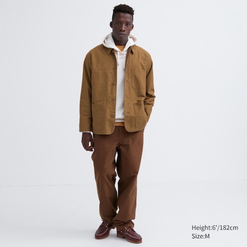 Uniqlo Utility jackets Herre Brune | BLXCNO-532