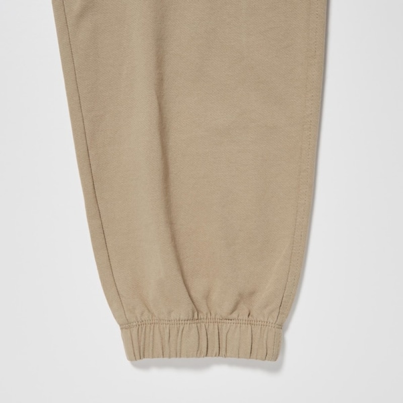 Uniqlo Washed Jersey Joggers Herre Beige | 6210-CKNID